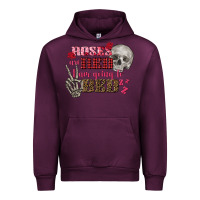Mauve Wine Valentine's Day Roses Are Red I Am Going To Bed Urban Hoodie - FaDigitalArtStudio
