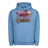 Pigment Pebble Blue Valentine's Day Roses Are Red I Am Going To Bed Urban Hoodie - FaDigitalArtStudio