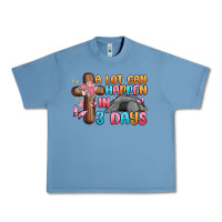Pebble Blue a lot can happen in 3 days Urban Heavy Tee - MaliasSmallBusiness