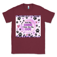 Burgundy hold my drink i gotta pet this dog Classic Tee - MaliasSmallBusiness