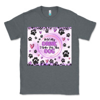 Charcoal Heather hold my drink i gotta pet this dog Classic Tee - MaliasSmallBusiness