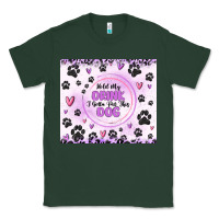 Sports Green hold my drink i gotta pet this dog Classic Tee - MaliasSmallBusiness