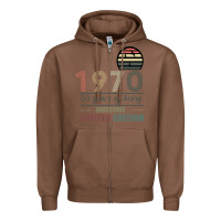 Chestnut Vintage 1970 Limited Edition 50 Years Of Being Awe Zipper Hoodie - Bettercallsaul