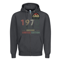 Smoke Vintage 1970 Limited Edition 50 Years Of Being Awe Zipper Hoodie - Bettercallsaul