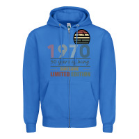 True Royal Vintage 1970 Limited Edition 50 Years Of Being Awe Zipper Hoodie - Bettercallsaul