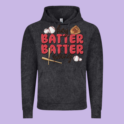 Hey Batter Batter Swing Vintage Hoodie Designed By Maliassmallbusiness
