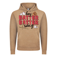 Vintage Coffee hey batter batter swing Vintage Hoodie - MaliasSmallBusiness