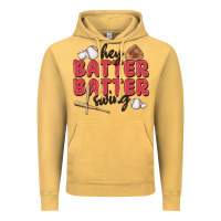 Vintage Mustard hey batter batter swing Vintage Hoodie - MaliasSmallBusiness