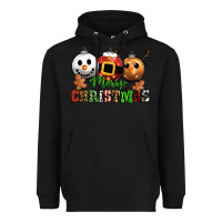 Black merry christmas Heavyweight Hoodie - CowGirlArtShop