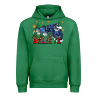 Emerald believe polar express christmas trees Urban Hoodie - FaDigitalArtStudio