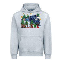 Heather Grey believe polar express christmas trees Urban Hoodie - FaDigitalArtStudio