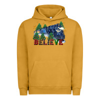 Pigment Peanut Butter believe polar express christmas trees Urban Hoodie - FaDigitalArtStudio