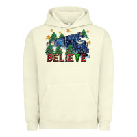 Pigment Pistachio believe polar express christmas trees Urban Hoodie - FaDigitalArtStudio