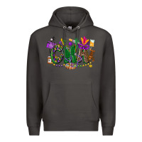 Smoke cma mardi gras cowgirl Premium Hoodie - CowGirlArtShop