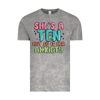 Cloud Rock she's a ten but so is her anxiety Vintage Tee - MaliasSmallBusiness