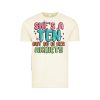 Vintage Arctic she's a ten but so is her anxiety Vintage Tee - MaliasSmallBusiness