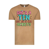 Vintage Camel she's a ten but so is her anxiety Vintage Tee - MaliasSmallBusiness