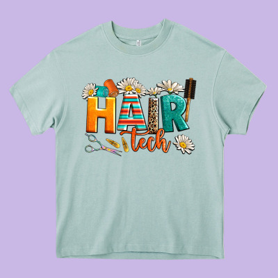 Hair Tech Heavy Core Tee Designed By Adodesignshop