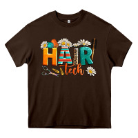 Chocolate Brown hair tech Heavy Core Tee - AdoDesignShop