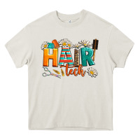 Cream hair tech Heavy Core Tee - AdoDesignShop