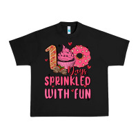 Black 100 days sprinkled with fun Urban Heavy Tee - MaliasSmallBusiness