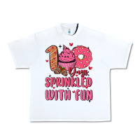 White 100 days sprinkled with fun Urban Heavy Tee - MaliasSmallBusiness