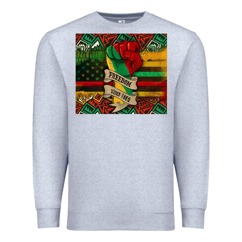 Juneteenth Freedom Since 1865 Premium Sweatshirt by CowGirlArtShop | Teevron