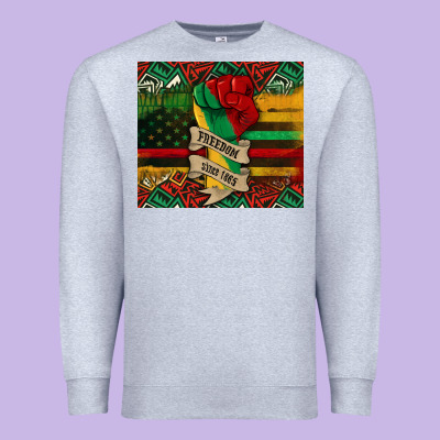 Juneteenth Freedom Since 1865 Premium Sweatshirt Designed By Cowgirlartshop