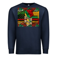 Navy juneteenth freedom since 1865 Premium Sweatshirt - CowGirlArtShop