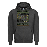 Charcoal Heather Newyork Brooklyn Zipper Hoodie - Bettercallsaul