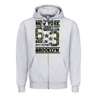 Heather Grey Newyork Brooklyn Zipper Hoodie - Bettercallsaul