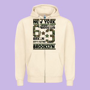 Newyork Brooklyn Zipper Hoodie Designed By Bettercallsaul