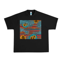 Black sunflower gemstone serape tumbler Urban Heavy Tee - AdoDesignShop