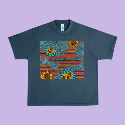Sunflower Gemstone Serape Tumbler Urban Heavy Tee Designed By Adodesignshop