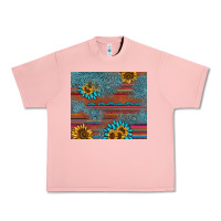 Salmon sunflower gemstone serape tumbler Urban Heavy Tee - AdoDesignShop