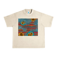 Sandshell sunflower gemstone serape tumbler Urban Heavy Tee - AdoDesignShop