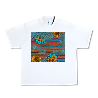 White sunflower gemstone serape tumbler Urban Heavy Tee - AdoDesignShop