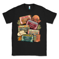 Black country cassette tapes Classic Tee - MaliasSmallBusiness
