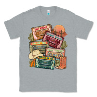 Heather Grey country cassette tapes Classic Tee - MaliasSmallBusiness