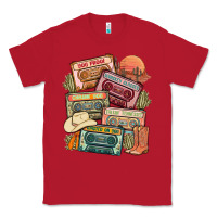 Red country cassette tapes Classic Tee - MaliasSmallBusiness