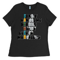 Black father words Ladies Tee - AdoDesignShop