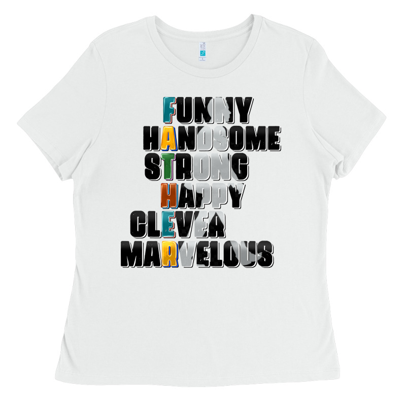 Father Words Ladies Tee by AdoDesignShop | Teevron