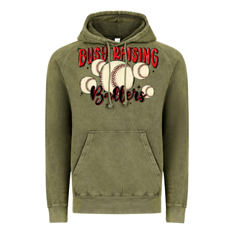 Busy Raising Ballers Vintage Hoodie by MaliasSmallBusiness | Teevron