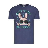 Vintage Denim don't worry be hoppy Vintage Tee - MaliasSmallBusiness