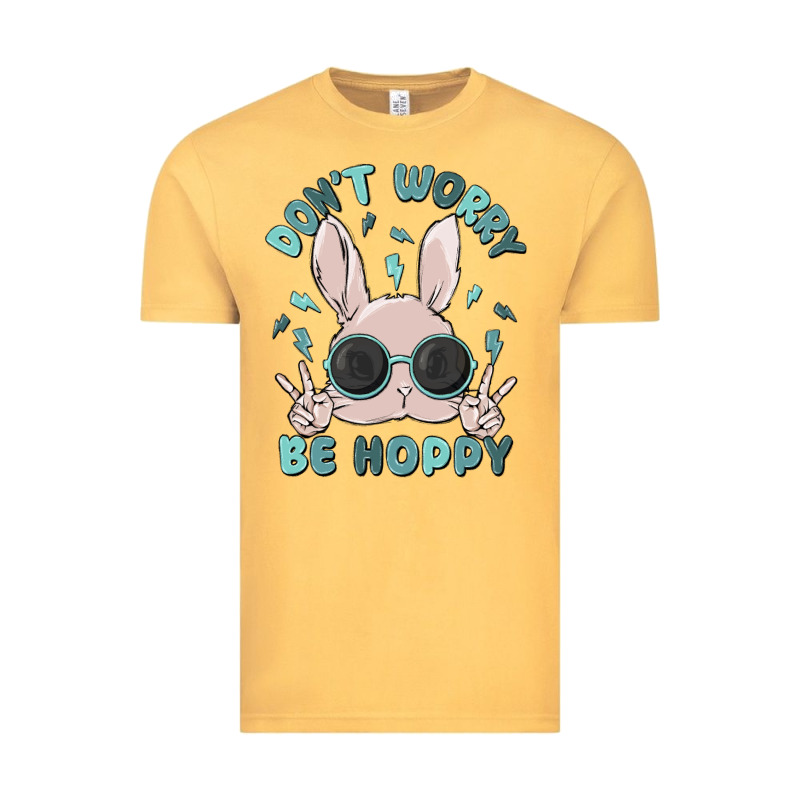 Don't Worry Be Hoppy Vintage Tee by MaliasSmallBusiness | Teevron
