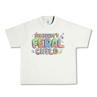 Pistachio somebody's feral child Urban Heavy Tee - MaliasSmallBusiness