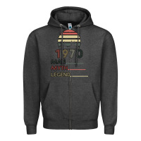 Charcoal Heather Vintage May 1970 Zipper Hoodie - Bettercallsaul
