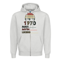 Dove Grey Vintage May 1970 Zipper Hoodie - Bettercallsaul