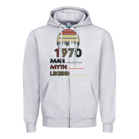 Heather Grey Vintage May 1970 Zipper Hoodie - Bettercallsaul