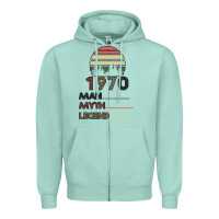 Seafoam Vintage May 1970 Zipper Hoodie - Bettercallsaul